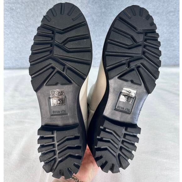 Dolce Vita Woman’s sz 10 White Leather Block Heel Chelsea Boot Huey H2O Bootie - Picture 5 of 9